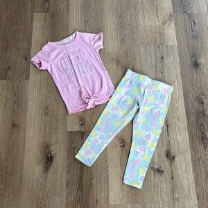 Rae Dunn Pink and Multicolor‎ Kids Matching Set